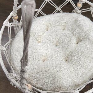 Boho Macrame Cat Hammock Hanging Bed + Cushion